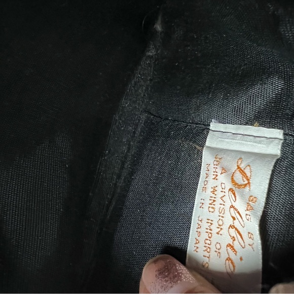 Vintage Bag by Debbie Retro Boho Black 60’s Beaded mini Hand Bag Purse Japan - Picture 2 of 5